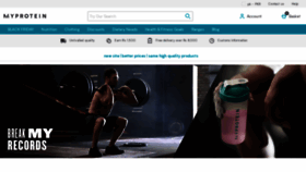 What Myprotein.com.pk website looked like in 2020 (4 years ago)