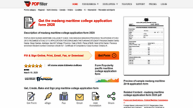 What Maritime-college-form.pdffiller.com website looked like in 2020 (4 years ago)