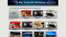 What Mytenerifeholidays.com website looked like in 2020 (4 years ago)