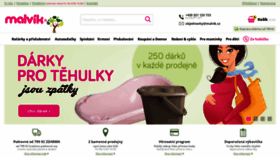 What Malvik.cz website looked like in 2020 (4 years ago)