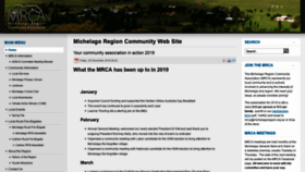 What Michelagoregion.org.au website looked like in 2020 (4 years ago)