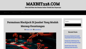 What Maxbet228.com website looked like in 2020 (4 years ago)