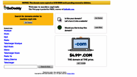What Mackica-mp3.info website looked like in 2020 (4 years ago)