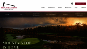 What Mountaintopgolfclub.com website looked like in 2020 (4 years ago)