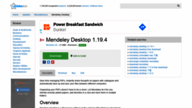 What Mendeley-desktop.updatestar.com website looked like in 2020 (4 years ago)