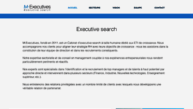 What M-executives.com website looked like in 2020 (5 years ago)