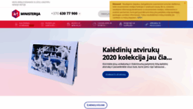 What Ministerija.lt website looked like in 2020 (4 years ago)