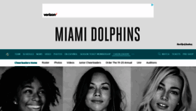 What Miamidolphinscheerleaders.net website looked like in 2020 (4 years ago)