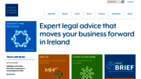 What Mhc.ie website looked like in 2020 (4 years ago)