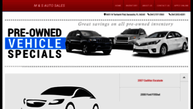 What Ms-autosales.com website looked like in 2020 (4 years ago)