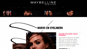 What Maybelline.es website looked like in 2020 (4 years ago)