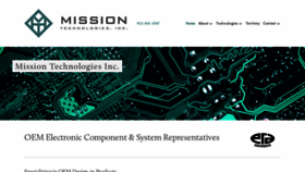 What Missiontechnologies.com website looked like in 2020 (4 years ago)