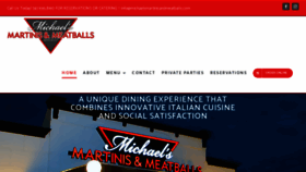 What Michaelsmartinisandmeatballs.com website looked like in 2020 (4 years ago)