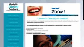 What Medellindentalsolutions.com website looked like in 2020 (4 years ago)