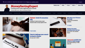 What Moneysavingexpert.com website looked like in 2020 (4 years ago)