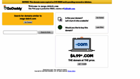 What Mega-debrit.com website looked like in 2020 (4 years ago)