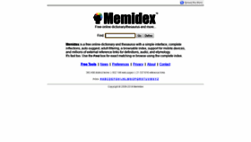 What Memidex.com website looked like in 2020 (4 years ago)