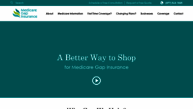 What Medicaregapinsurance.com website looked like in 2020 (4 years ago)