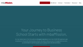 What Mbamission.com website looked like in 2020 (4 years ago)
