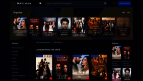 What Maxi.show website looked like in 2020 (5 years ago)