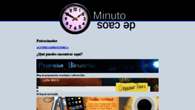 What Minutodecaos.com website looked like in 2020 (4 years ago)