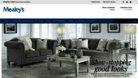 What Mealeysfurniture.com website looked like in 2020 (4 years ago)