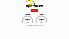 What Mynetspeedtest.com website looked like in 2020 (4 years ago)