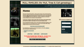 What Mullfamilies.co.uk website looked like in 2020 (4 years ago)