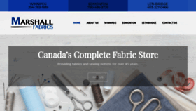 What Marshallfabrics.com website looked like in 2020 (4 years ago)