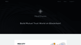 What Medishares.org website looked like in 2020 (4 years ago)