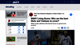What Metsblog.com website looked like in 2020 (4 years ago)