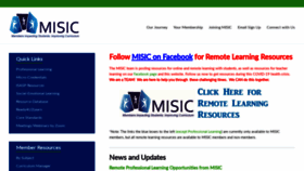 What Misiciowa.org website looked like in 2020 (4 years ago)