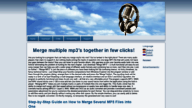 What Mergemp3.com website looked like in 2020 (4 years ago)