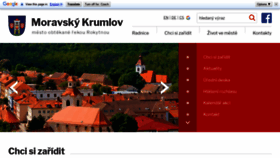 What Mkrumlov.cz website looked like in 2020 (4 years ago)