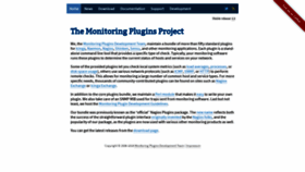 What Monitoring-plugins.org website looked like in 2020 (4 years ago)