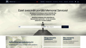 What Memorialservices.lv website looked like in 2020 (4 years ago)