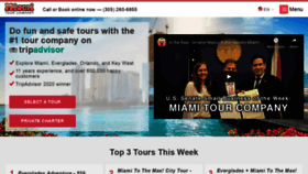 What Miamitourcompany.com website looked like in 2020 (4 years ago)