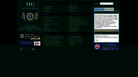 What Mg-cars.org.uk website looked like in 2020 (4 years ago)