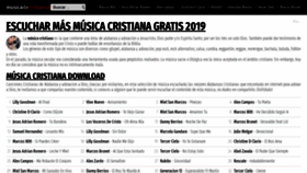 What Musicadecristianos.com website looked like in 2020 (4 years ago)