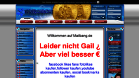 What Mailbang.de website looked like in 2020 (4 years ago)