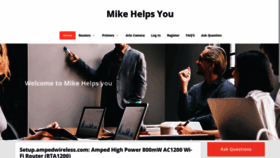 What Mikehelpsyou.com website looked like in 2020 (4 years ago)