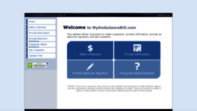 What Myambulancebill.com website looked like in 2020 (4 years ago)