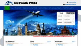What Milehighvisas.com website looked like in 2020 (4 years ago)