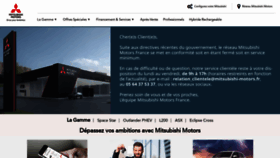 What Mitsubishi-motors.fr website looked like in 2020 (4 years ago)