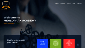 What Menlopark-academy.com website looked like in 2020 (4 years ago)