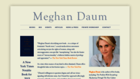What Meghandaum.com website looked like in 2020 (4 years ago)