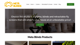 What Metablinds.com.au website looked like in 2020 (4 years ago)