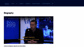 What Michaelhaenlein.eu website looked like in 2020 (5 years ago)