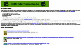 What Mitkindernspielen.de website looked like in 2020 (4 years ago)