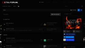 What Metalforum.com website looked like in 2020 (5 years ago)